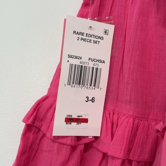 Pink baby dress with matching diaper cover - Picture 7 of 7